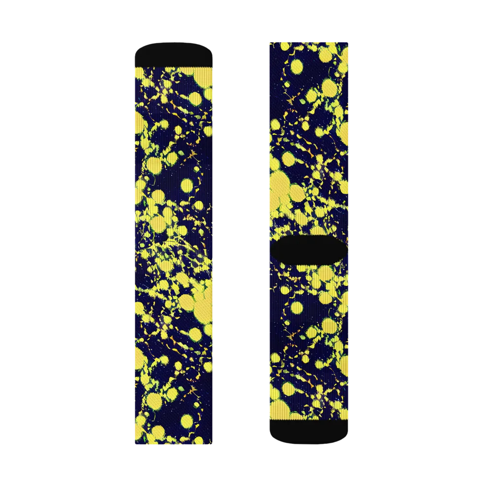 Acid Midnight on Socks — Left Sock