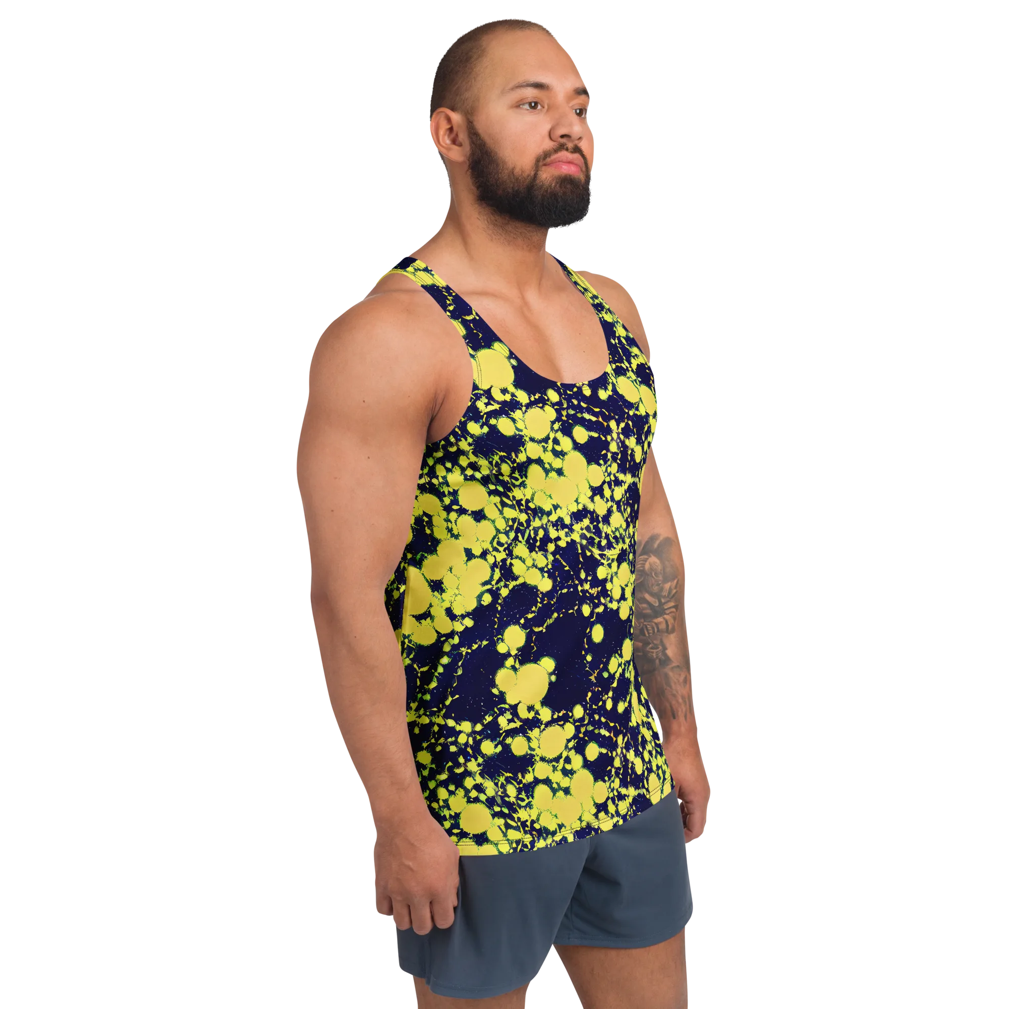 Acid Midnight on Men's Tank Top — Right Front