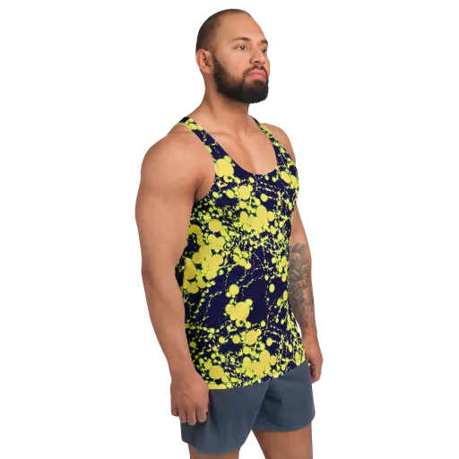 Acid Midnight on a Men's Tank Top