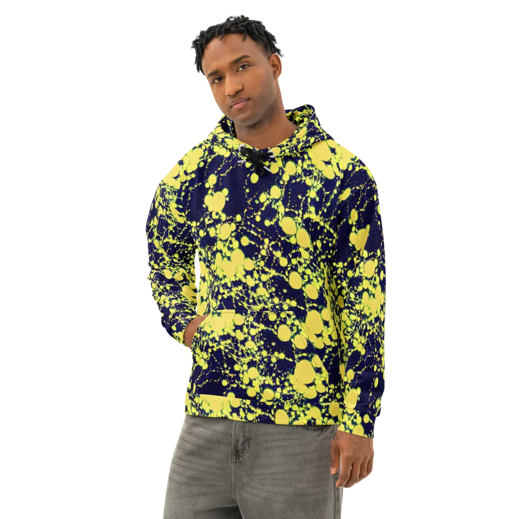 Acid Midnight on Cotton Hoodie — Left Front