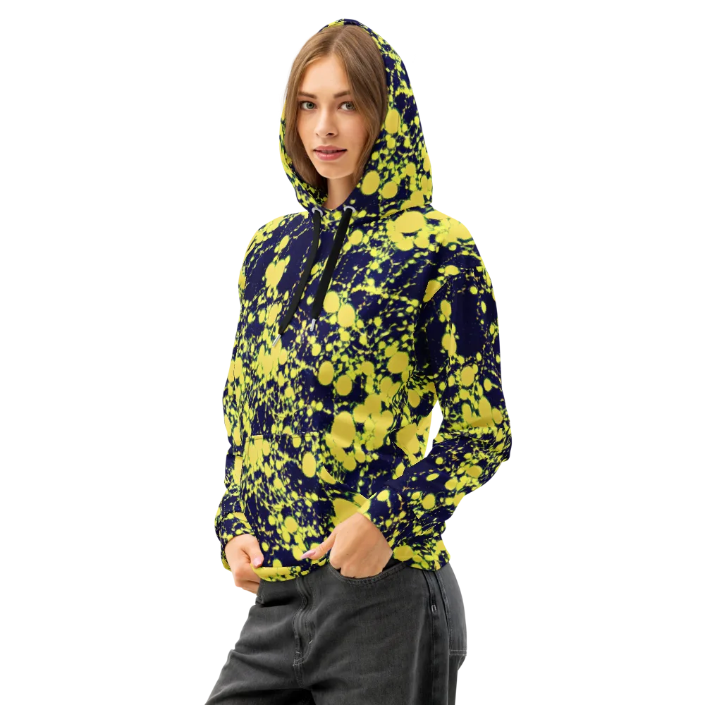 Acid Midnight on Cotton Hoodie — Left Front