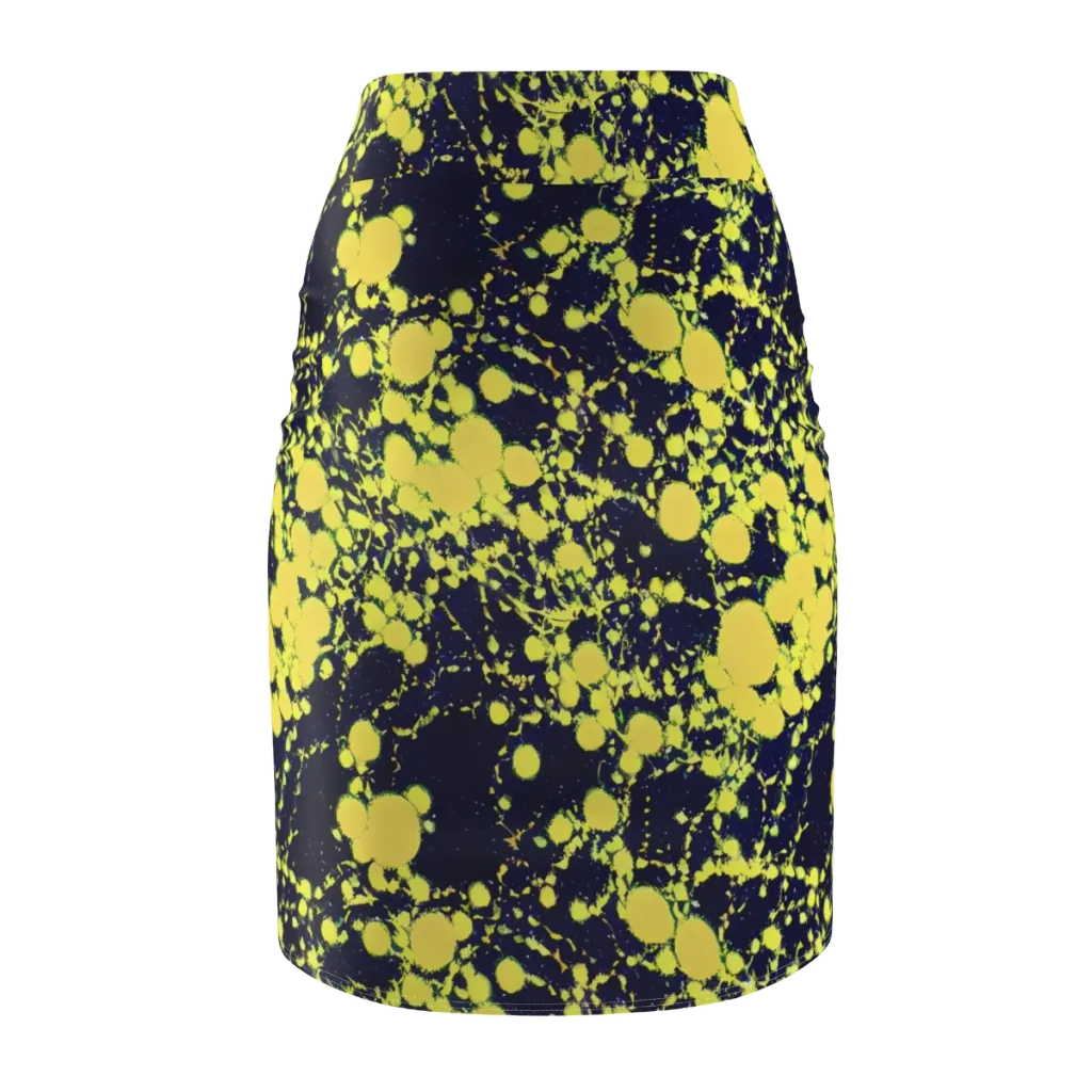 Acid Midnight on Pencil Skirt — Back
