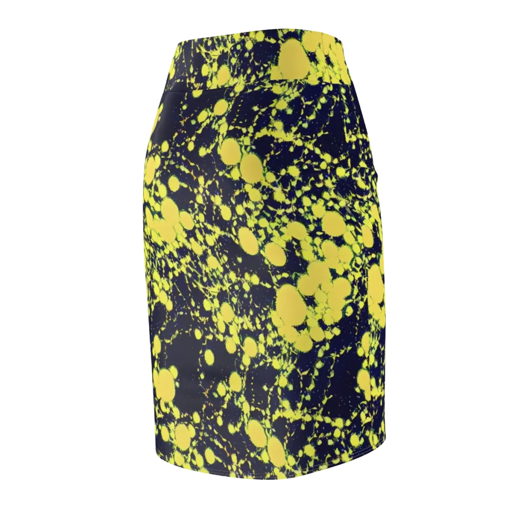 Acid Midnight on Pencil Skirt — Back Side