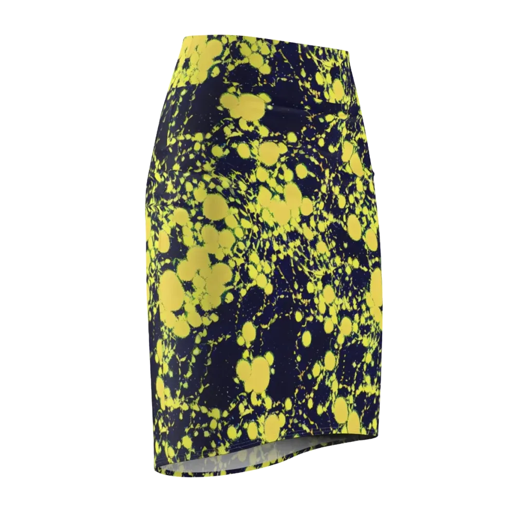 Acid Midnight on Pencil Skirt — Front Side