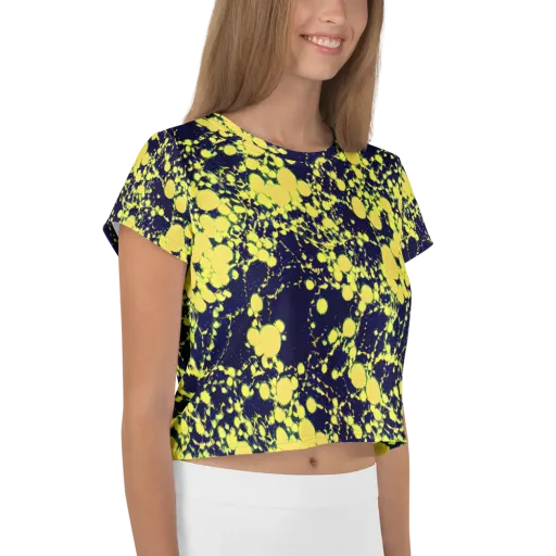 Acid Midnight on a Crop Tee