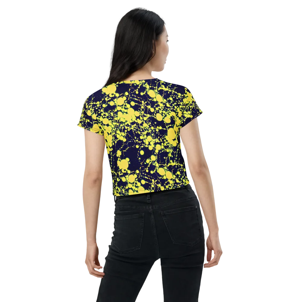 Acid Midnight on Crop Tee — Back