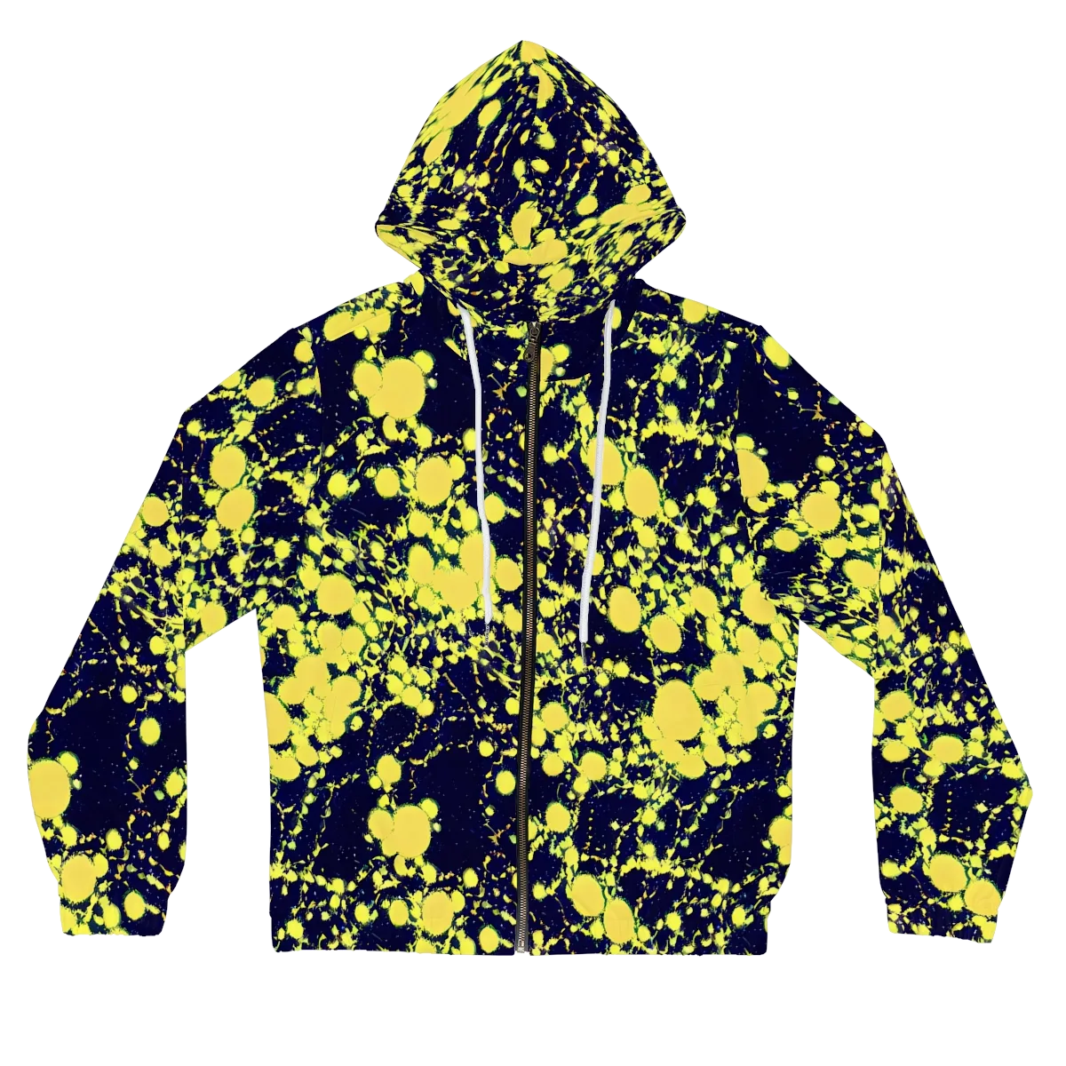 Acid Midnight on Women's Full-Zip Hoodie — Front