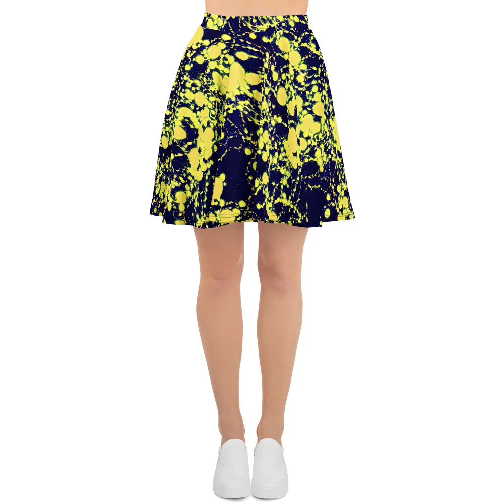 Acid Midnight on Skater Skirt — Front