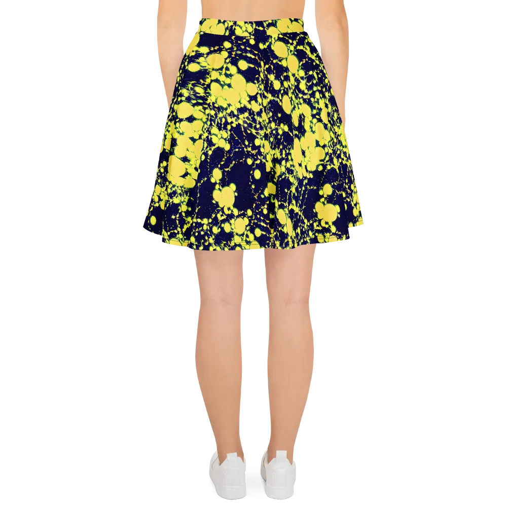 Acid Midnight on Skater Skirt — Back