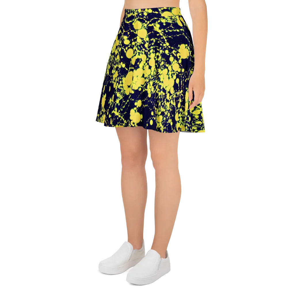 Acid Midnight on Skater Skirt — Left