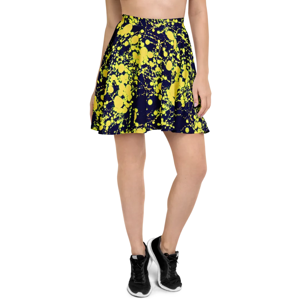Acid Midnight on Skater Skirt — Front