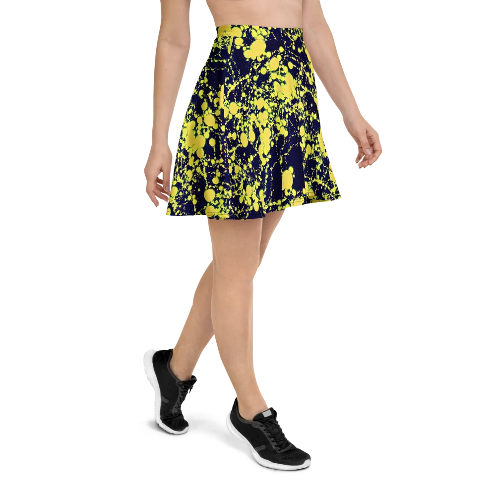Acid Midnight on Skater Skirt — Right