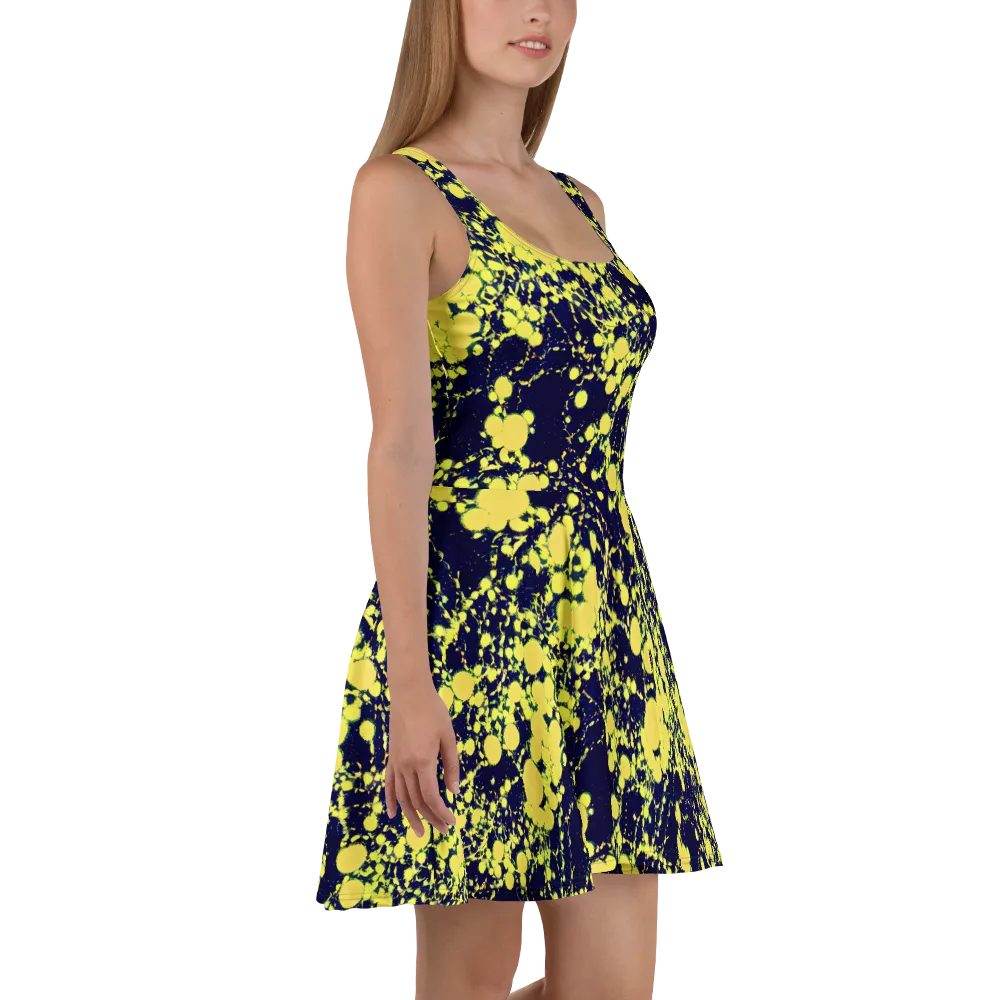 Acid Midnight on Skater Dress — Right
