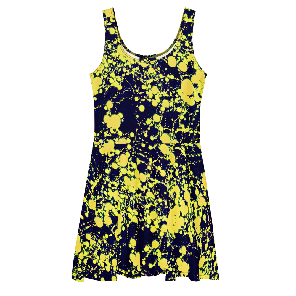 Acid Midnight on Skater Dress — Front