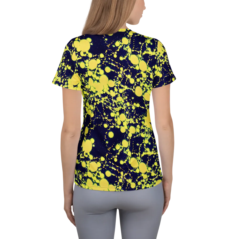 Acid Midnight on Women's Athletic T-Shirt — Back