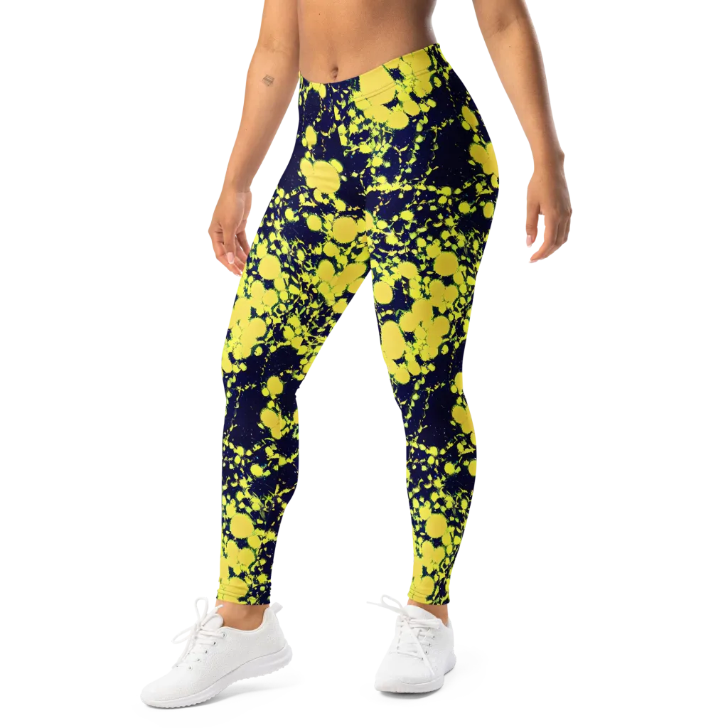 Acid Midnight on Leggings — Left Front