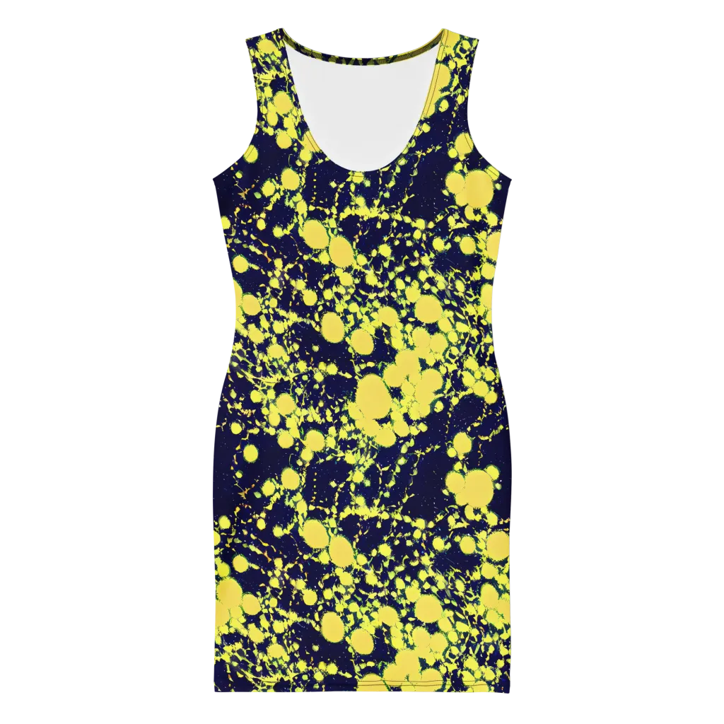 Acid Midnight on Bodycon Dress — Front