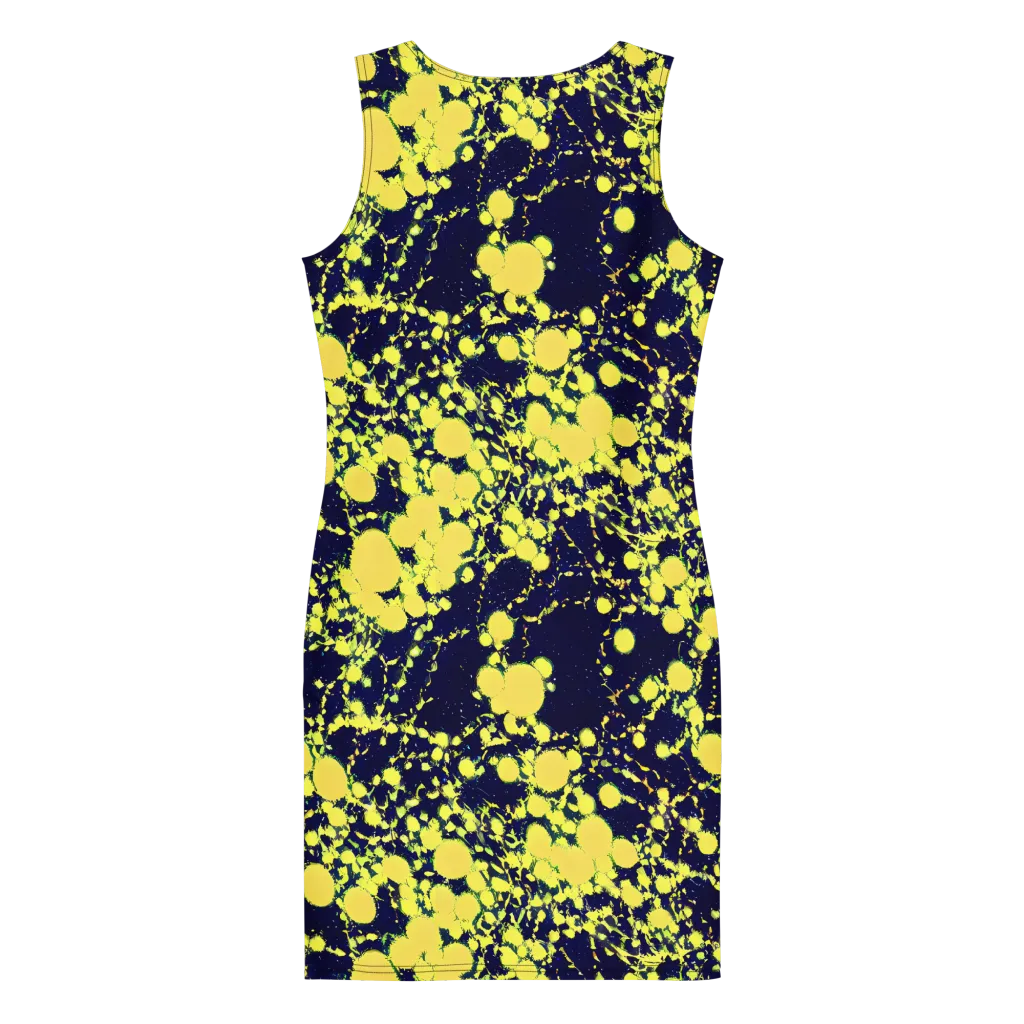 Acid Midnight on Bodycon Dress — Back