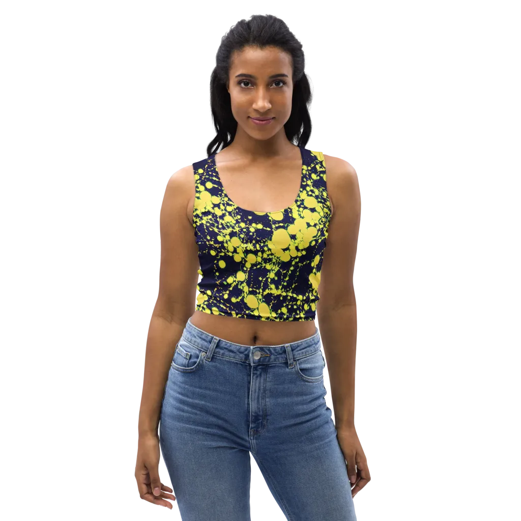 Acid Midnight on Crop Top — Front