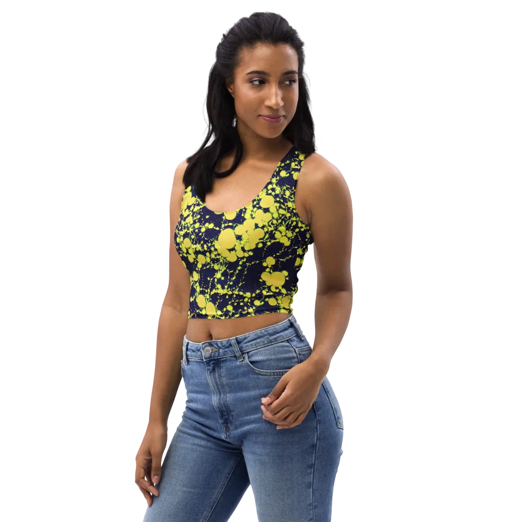 Acid Midnight on Crop Top — Left Front