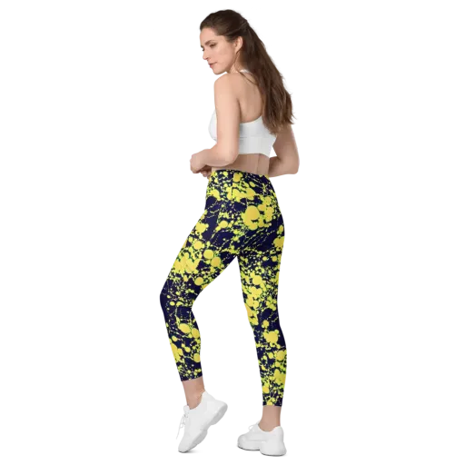 Acid Midnight on a Leggings with Pockets