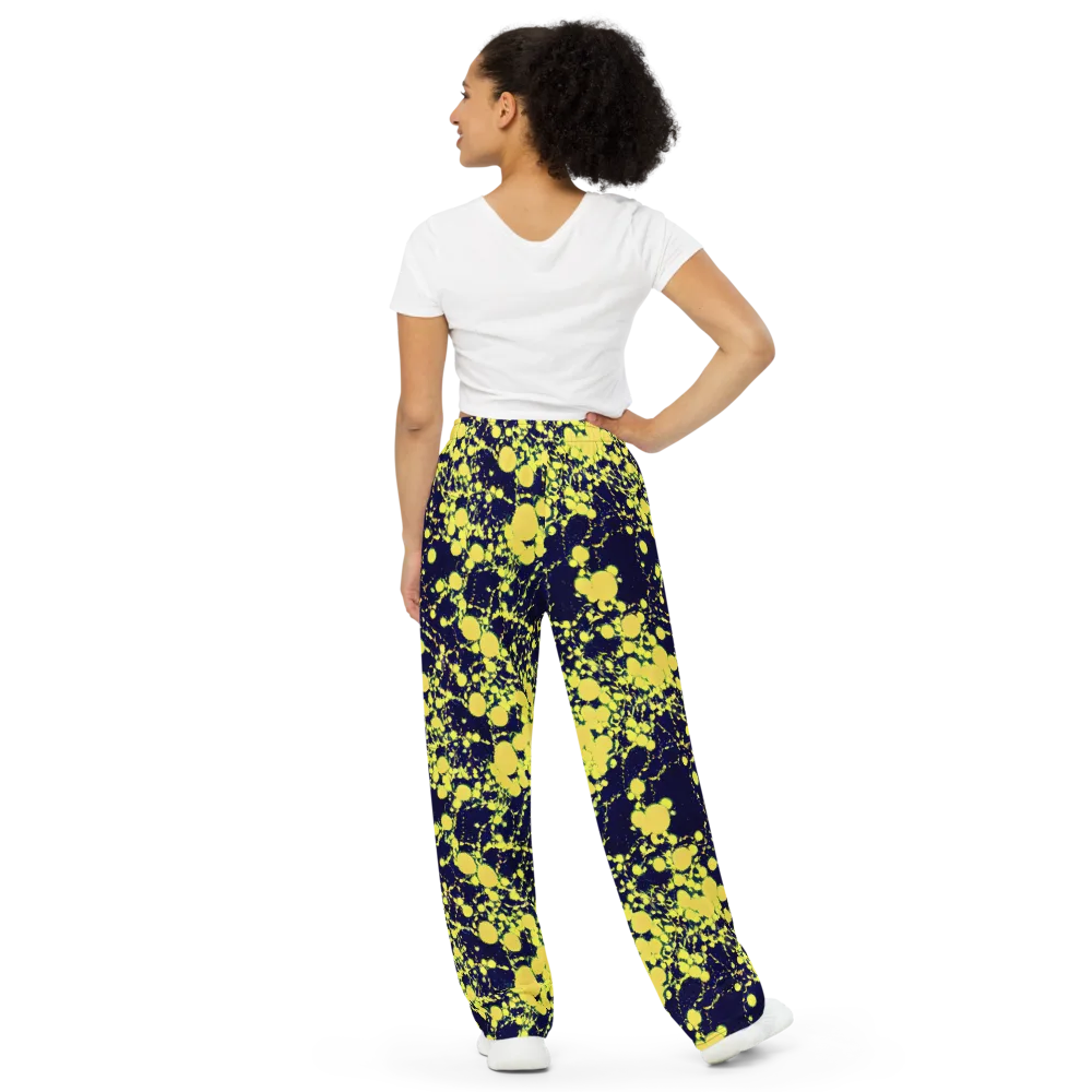 Acid Midnight on Wide-Leg Pants — Back