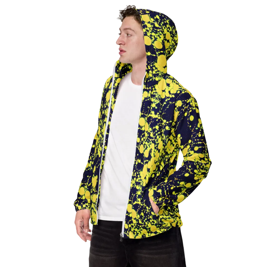 Acid Midnight on Men's Windbreaker — Left Front