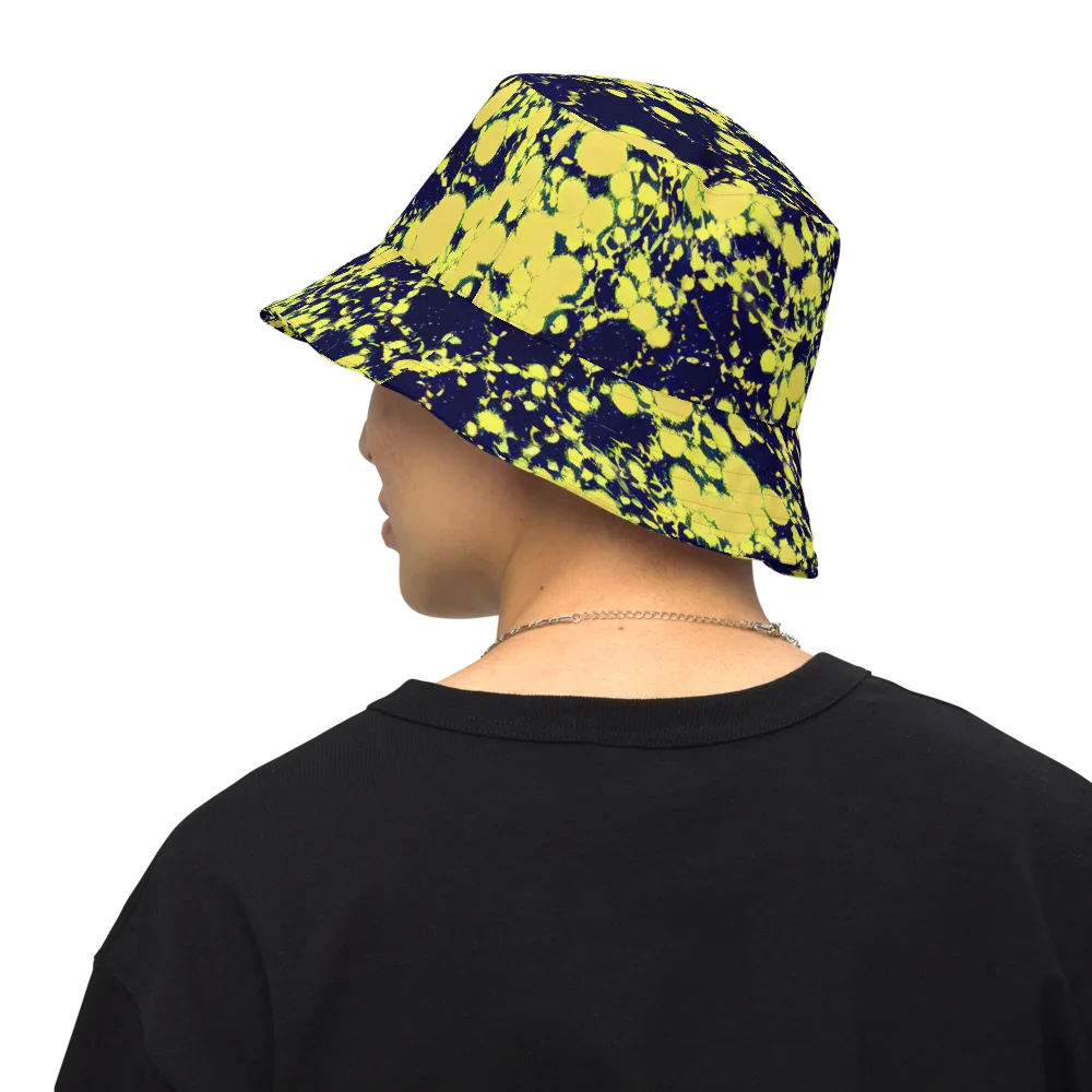 Acid Midnight on Reversible Bucket Hat — Back Inside