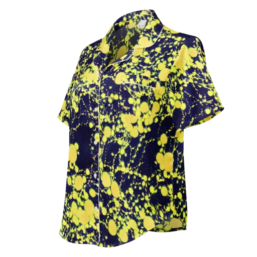 Acid Midnight on a Women's Short Sleeve Pajama Top