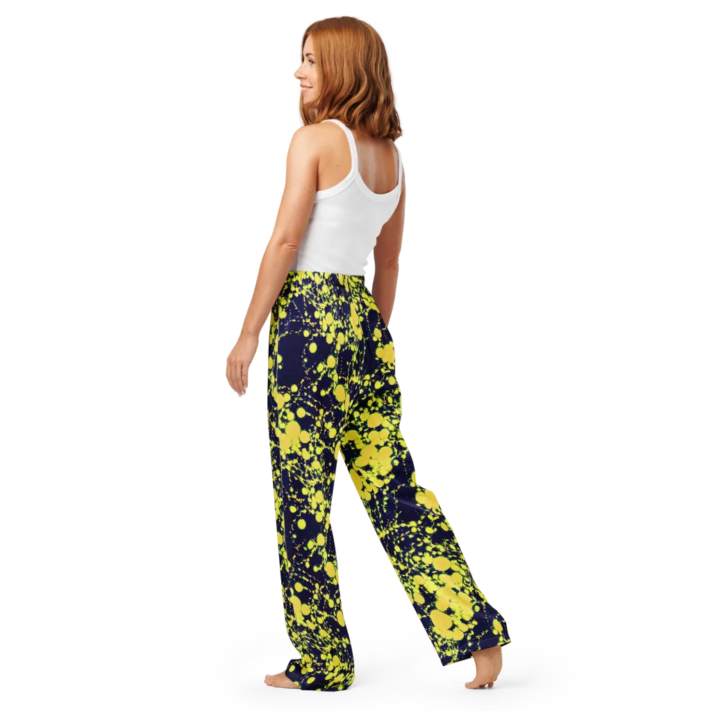 Acid Midnight on Women's Pajama Pants — Back