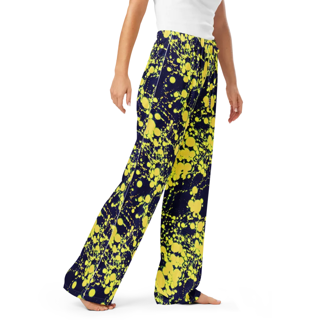 Acid Midnight on Women's Pajama Pants — Right Front