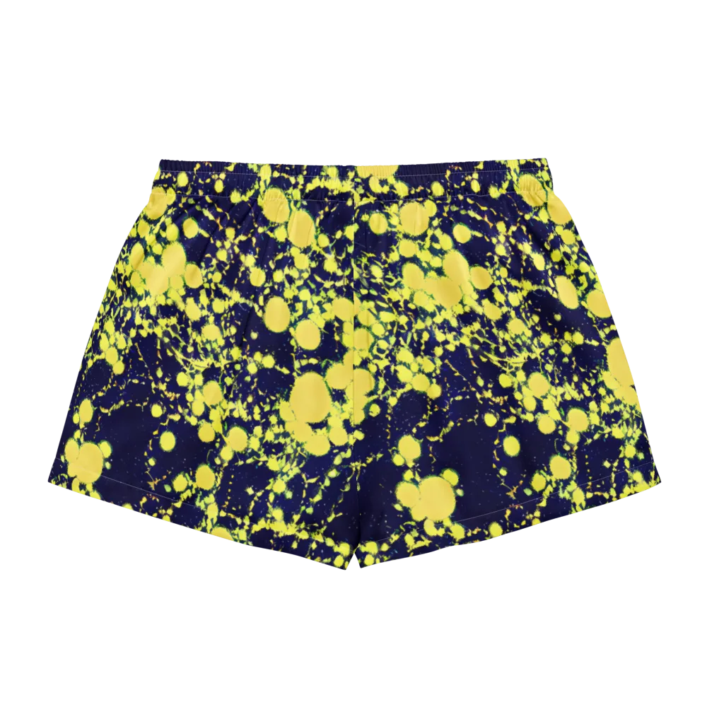 Acid Midnight on Women's Pajama Shorts — Back