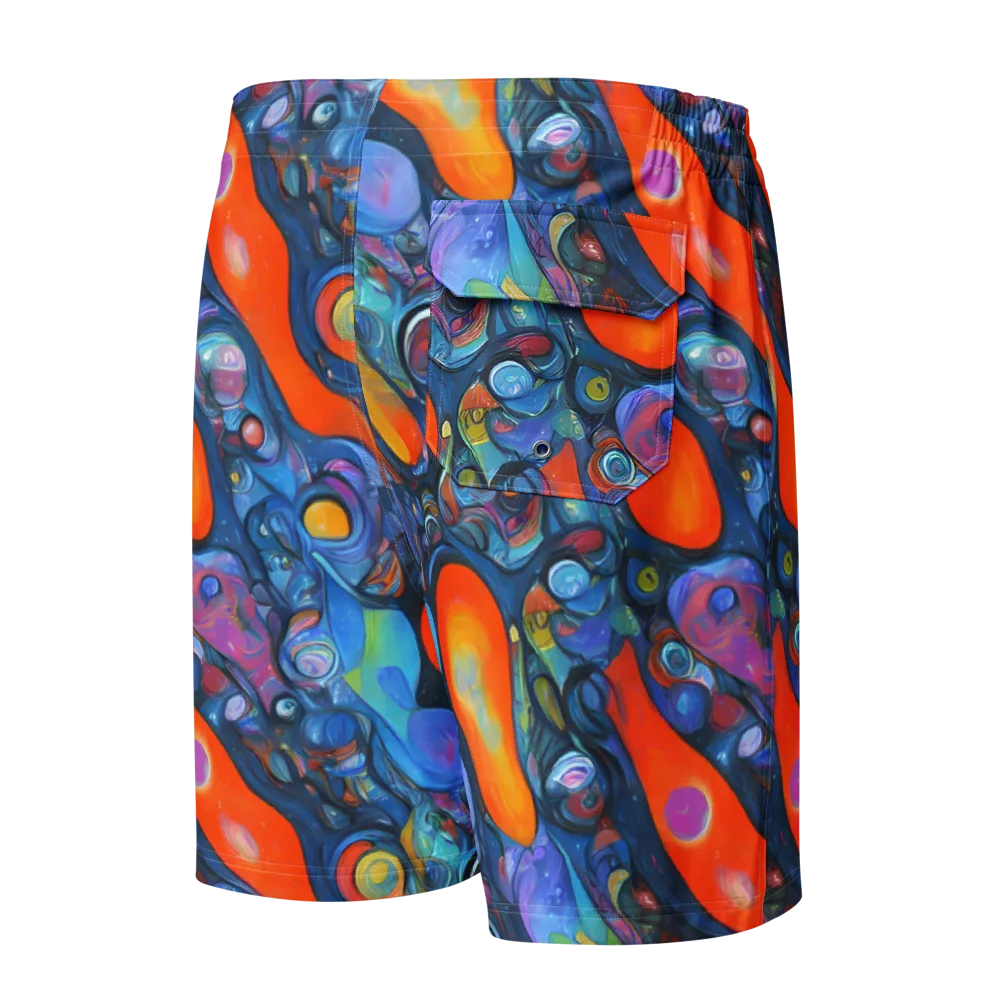 Blue Voltage on Men's Board Shorts — Back