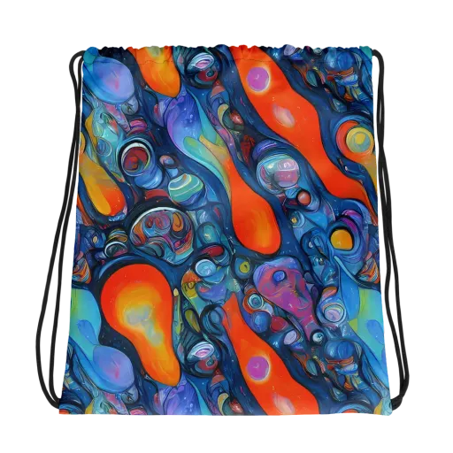 Blue Voltage on a Drawstring Bag