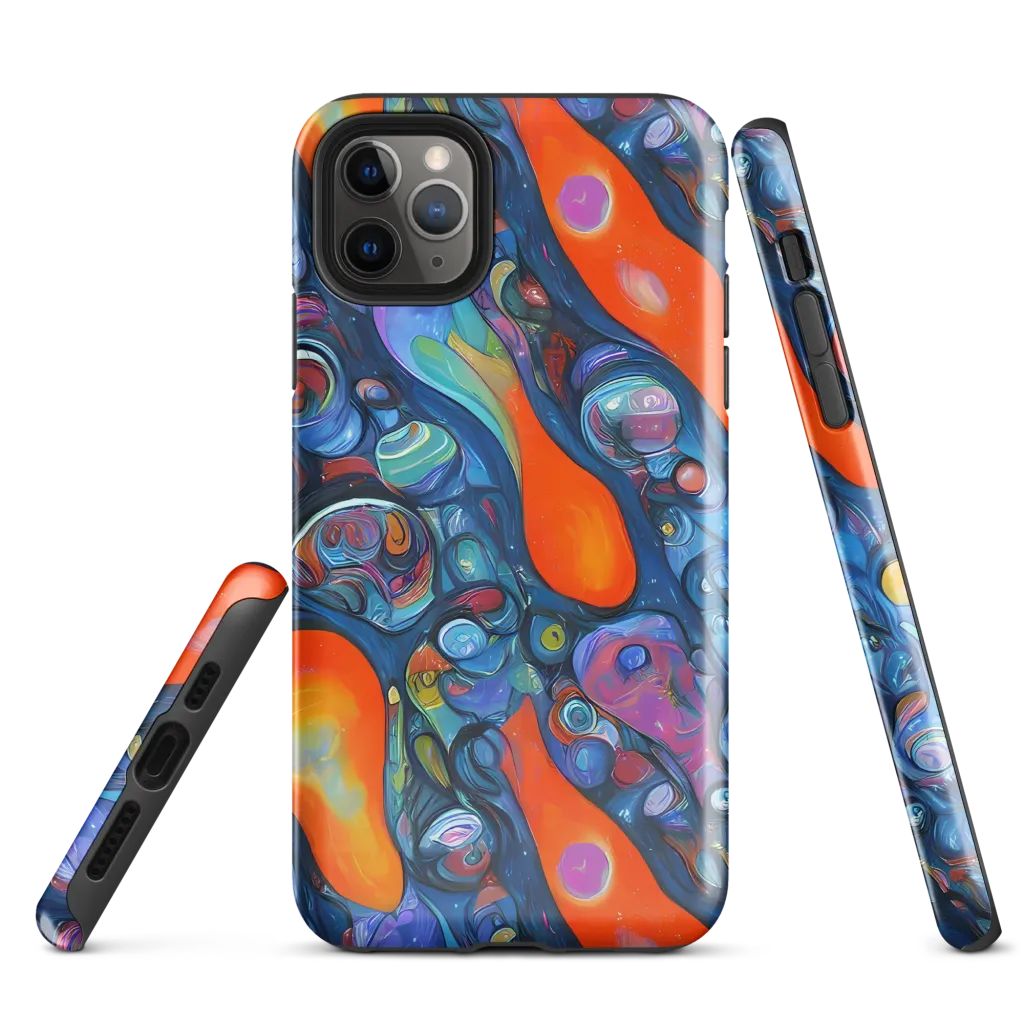 Blue Voltage on Tough Case for iPhone® — Front