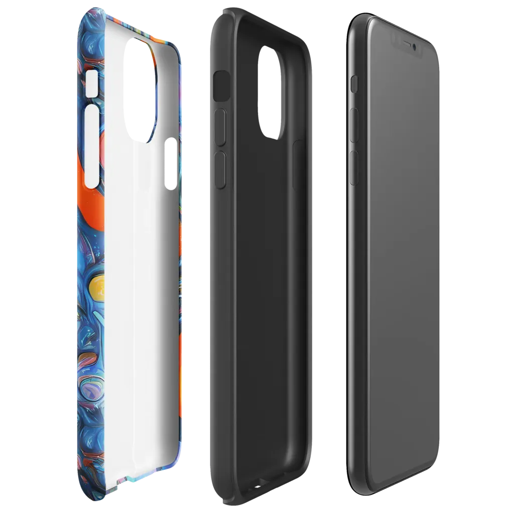 Blue Voltage on Tough Case for iPhone® — Right
