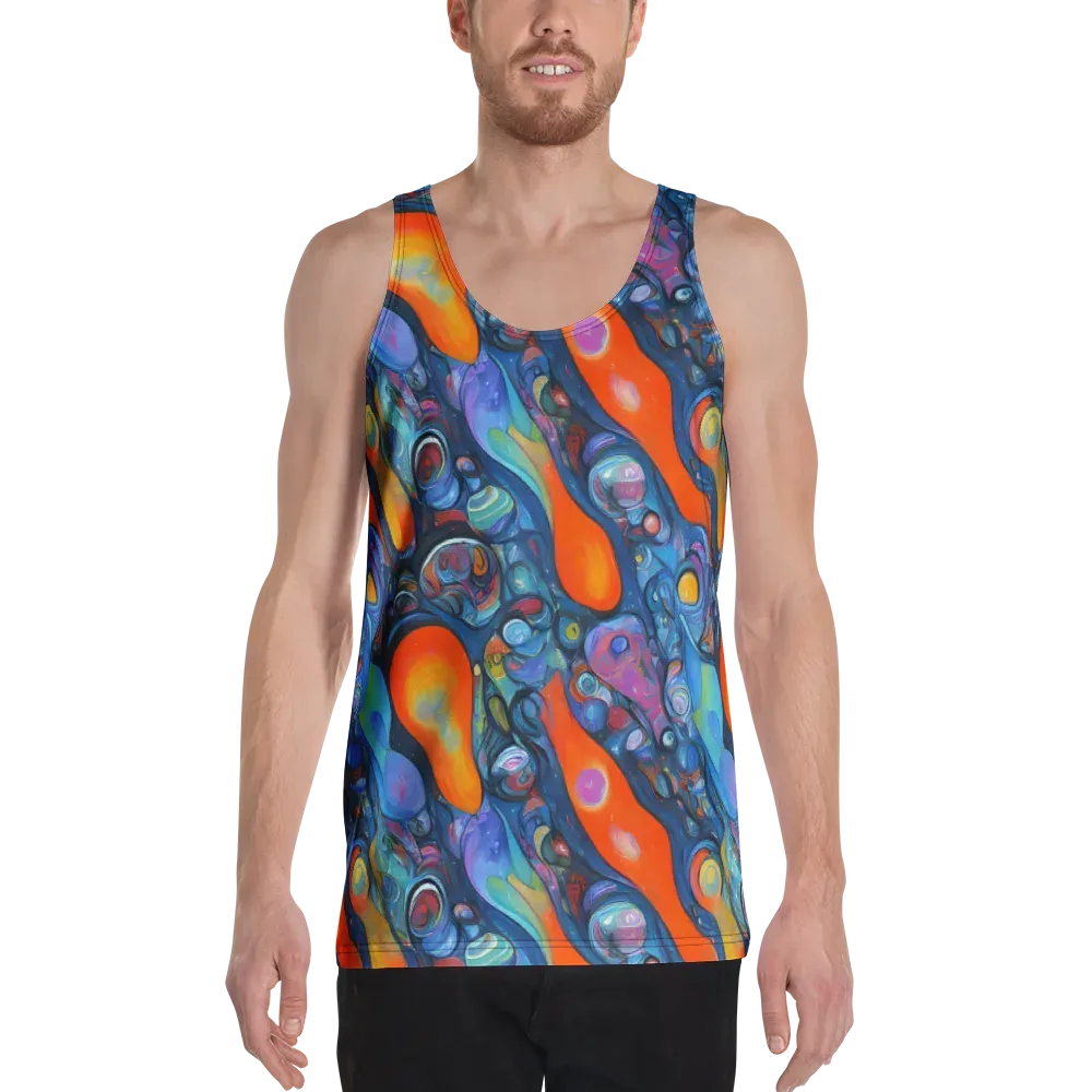Blue Voltage on Men's Tank Top — Front