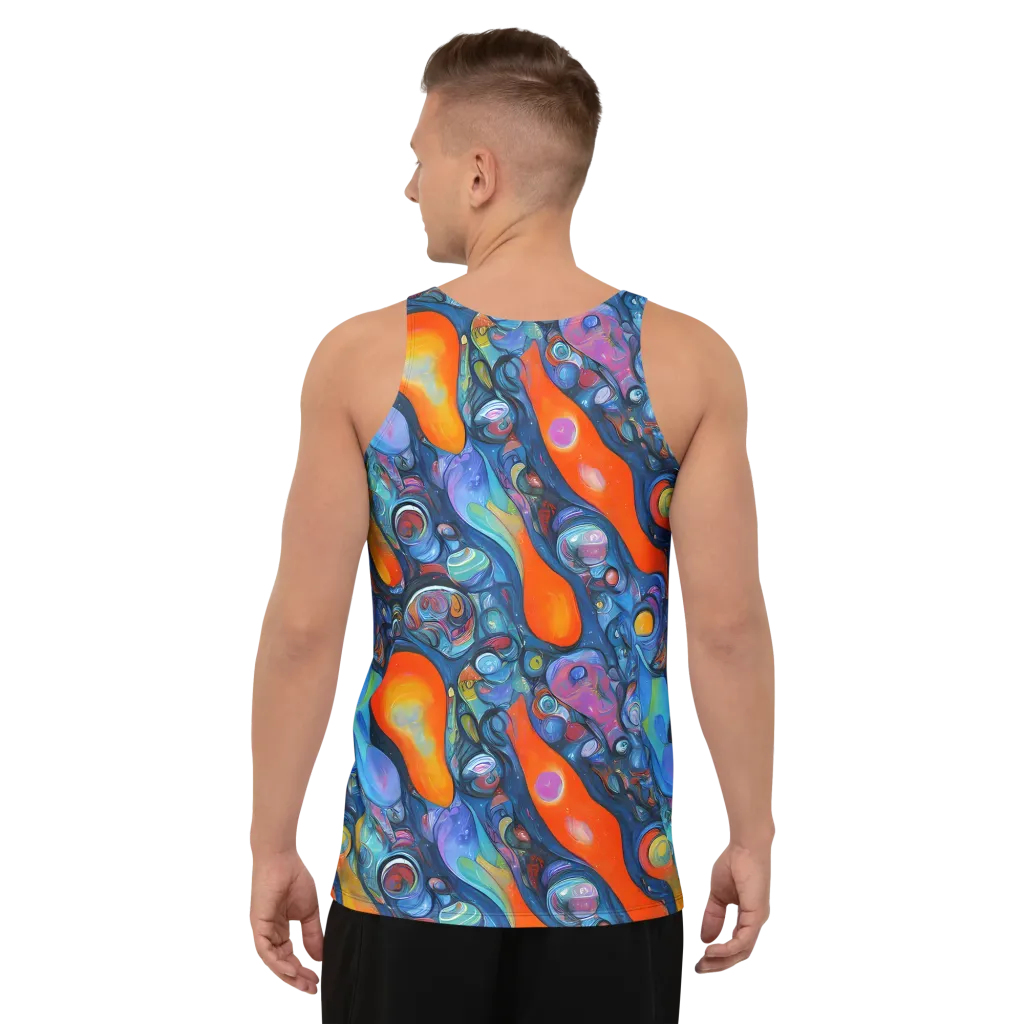 Blue Voltage on Men's Tank Top — Back