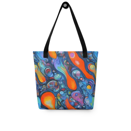 Blue Voltage on a Tote Bag