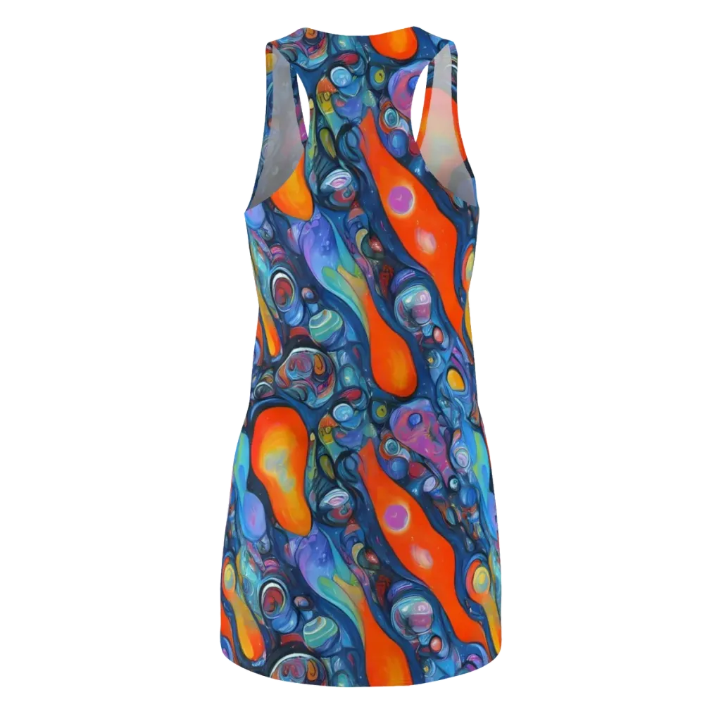 Blue Voltage on Racerback Dress — Back