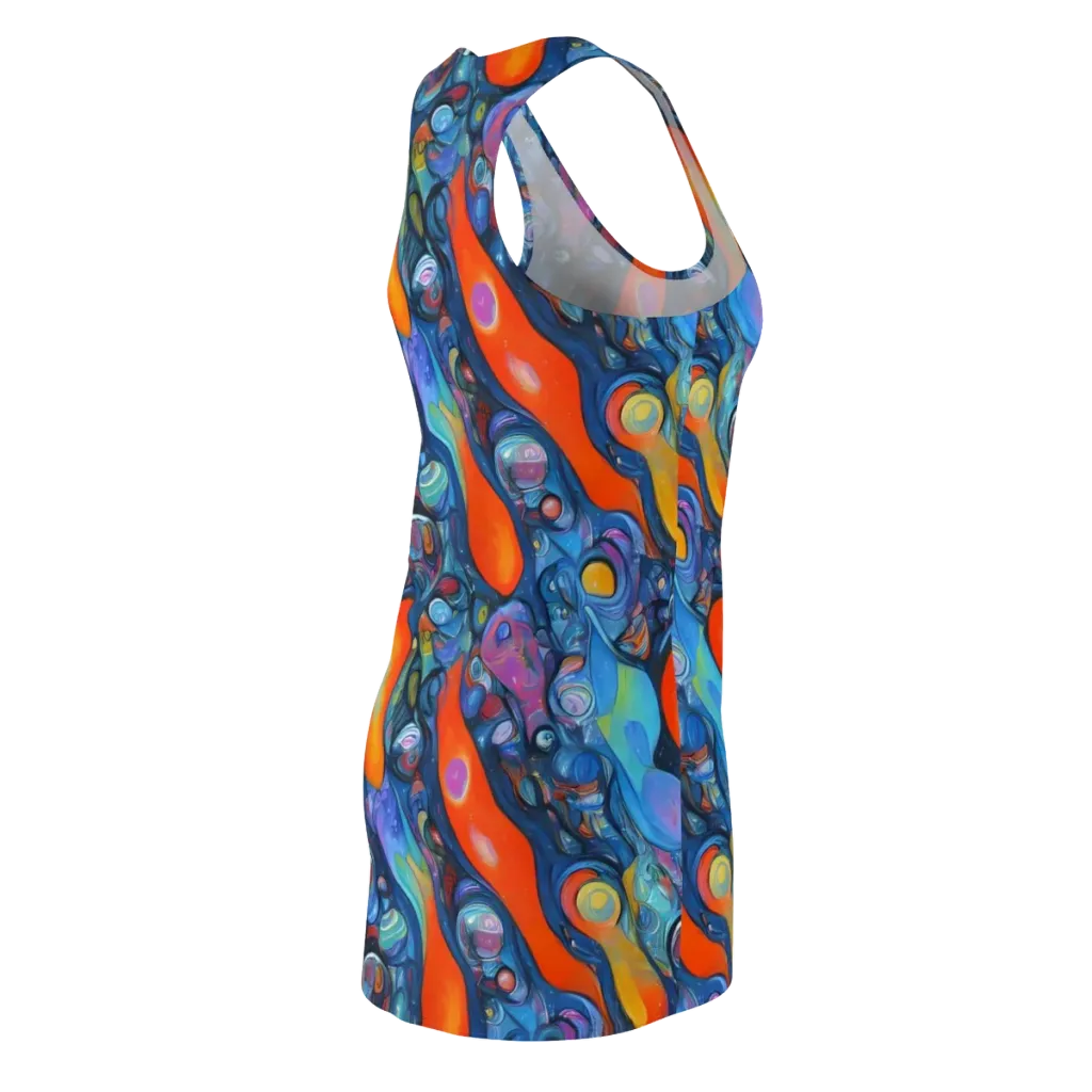 Blue Voltage on Racerback Dress — Back Side