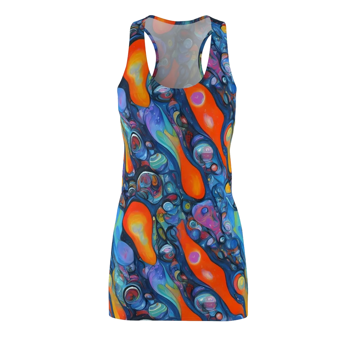 Blue Voltage on Racerback Dress — Front