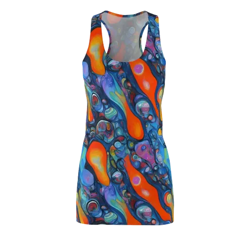 Blue Voltage on a Racerback Dress