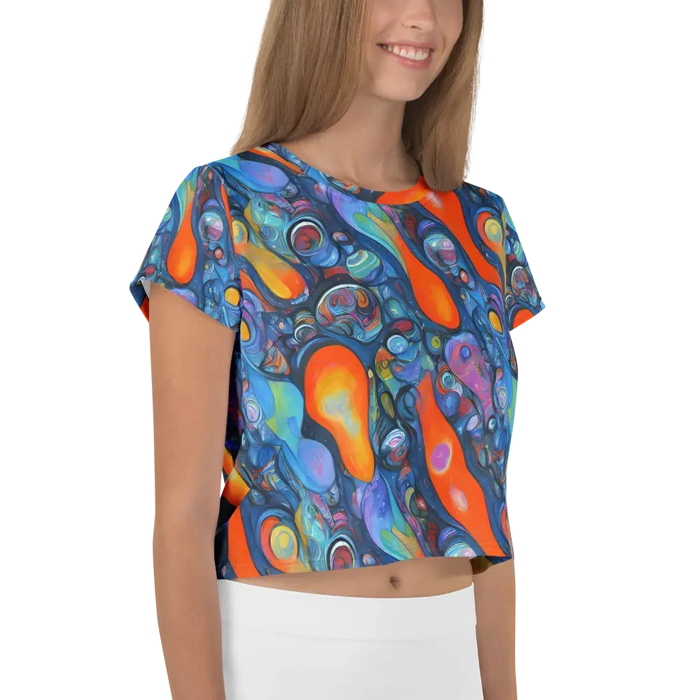 Blue Voltage on Crop Tee — Right