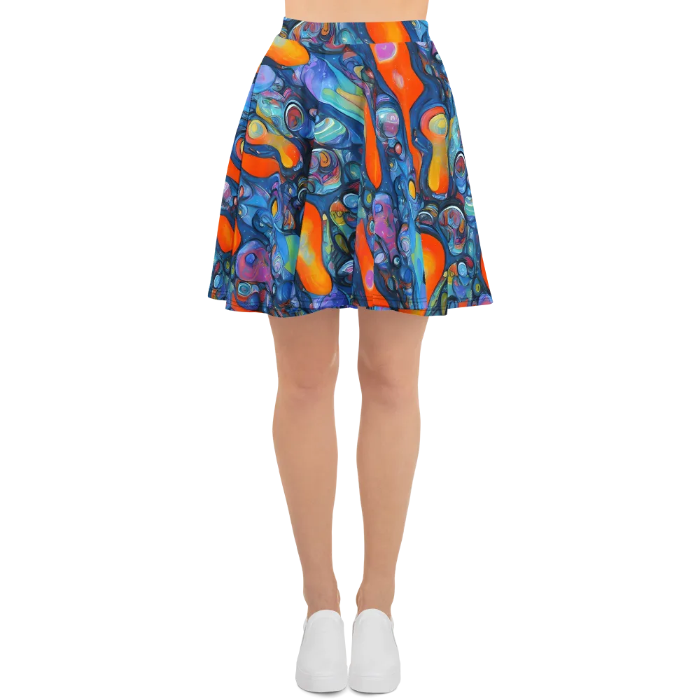 Blue Voltage on Skater Skirt — Front