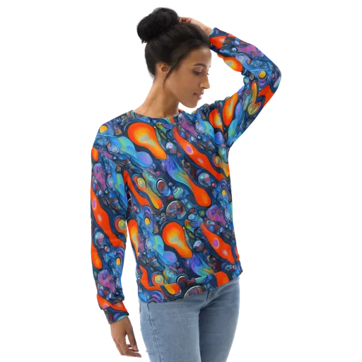Blue Voltage on a Sweatshirt
