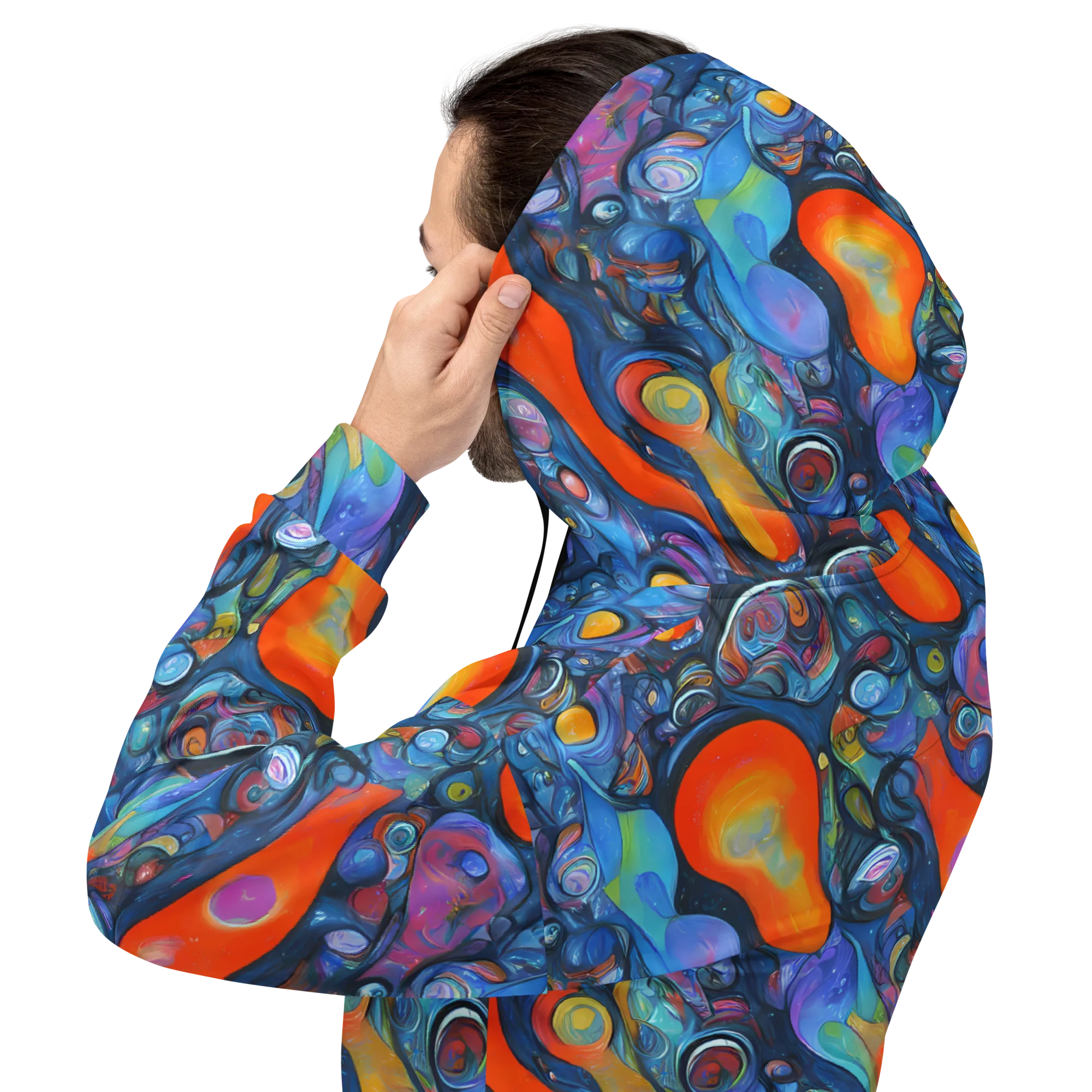 Blue Voltage on Hoodie — Back