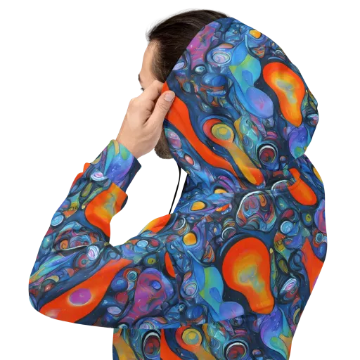 Blue Voltage on a Hoodie