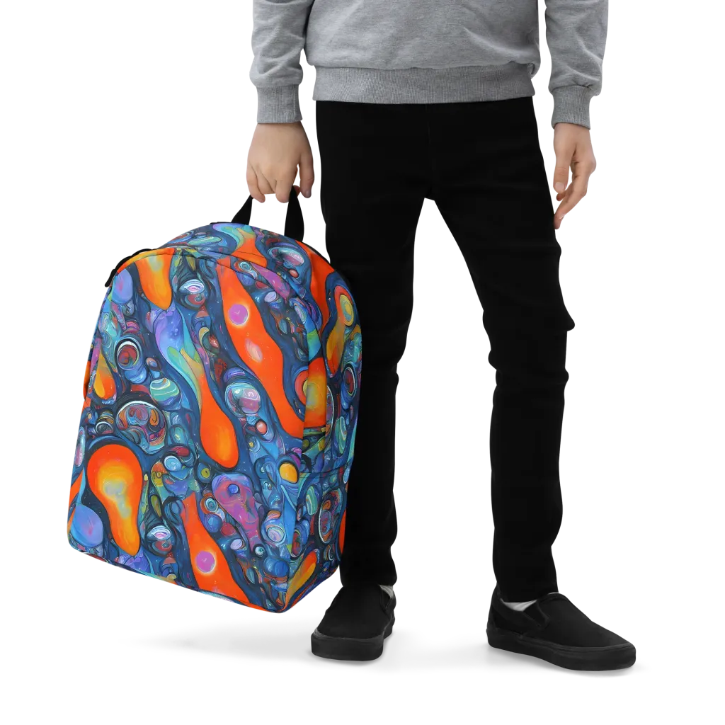 Blue Voltage on Minimalist Backpack — Zoomed-in