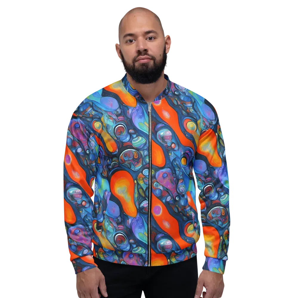 Blue Voltage on Bomber Jacket — Front